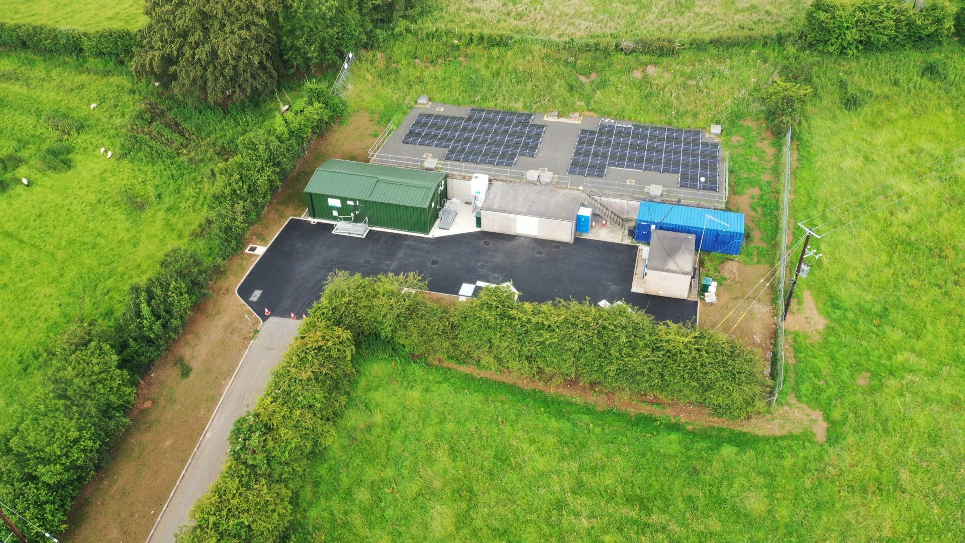 Aerial view of Moneymore plant