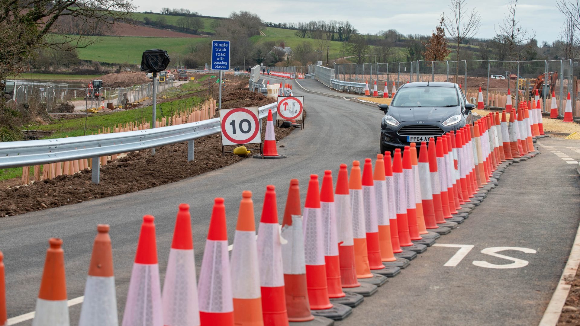 Opening of new flood free road to South Farm, Budleigh Salterton.