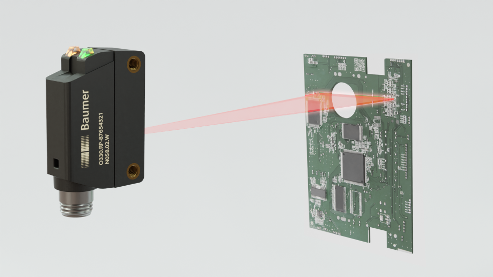 Baumer optical sensor O330 with linear design