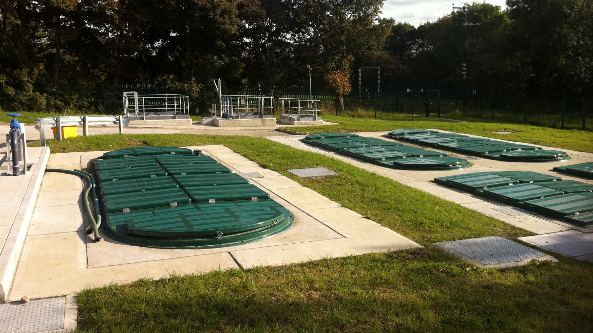 Example of submerged Hybrid SAF units at a WwTP