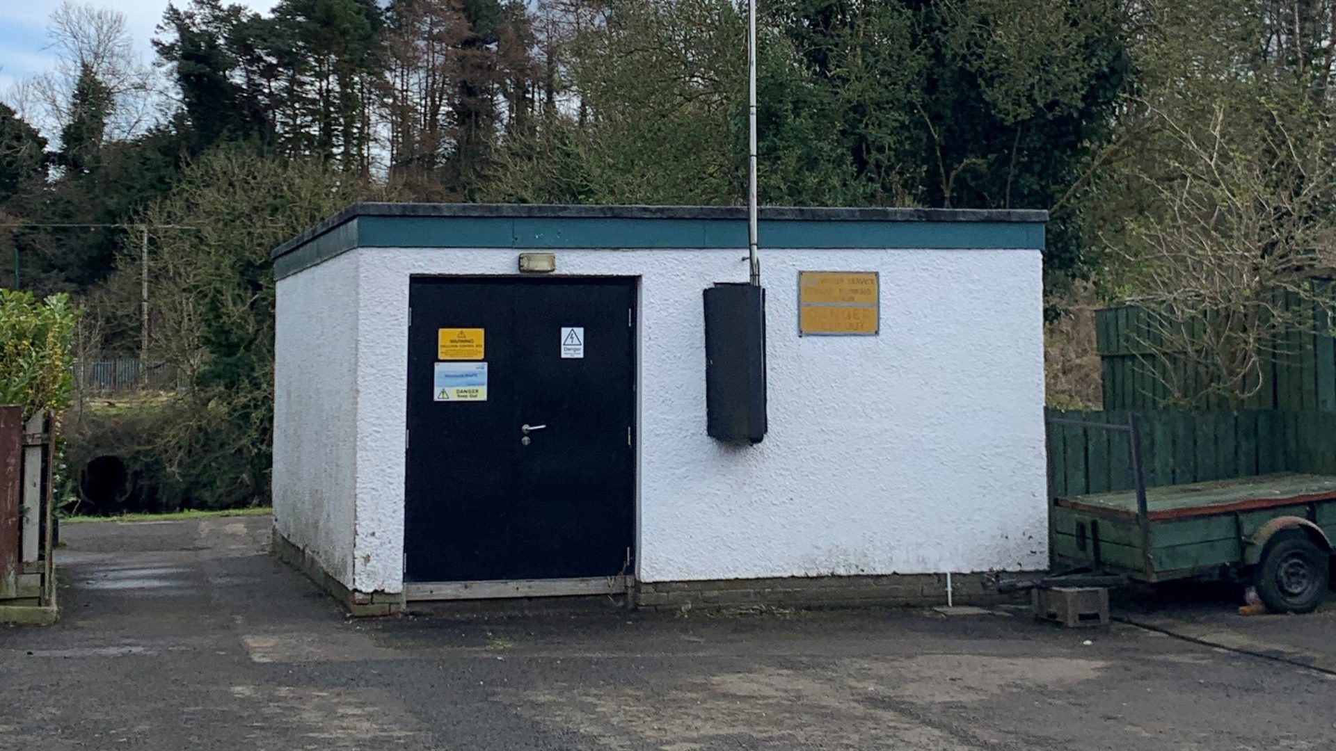 Existing Neillsbrook Wastewater Pumping Station located at Maine Fold, Randalstown, which is to undergo extensive refurbishment as part of an £845,000 NI Water investment to upgrade the wastewater infrastructure in the area.