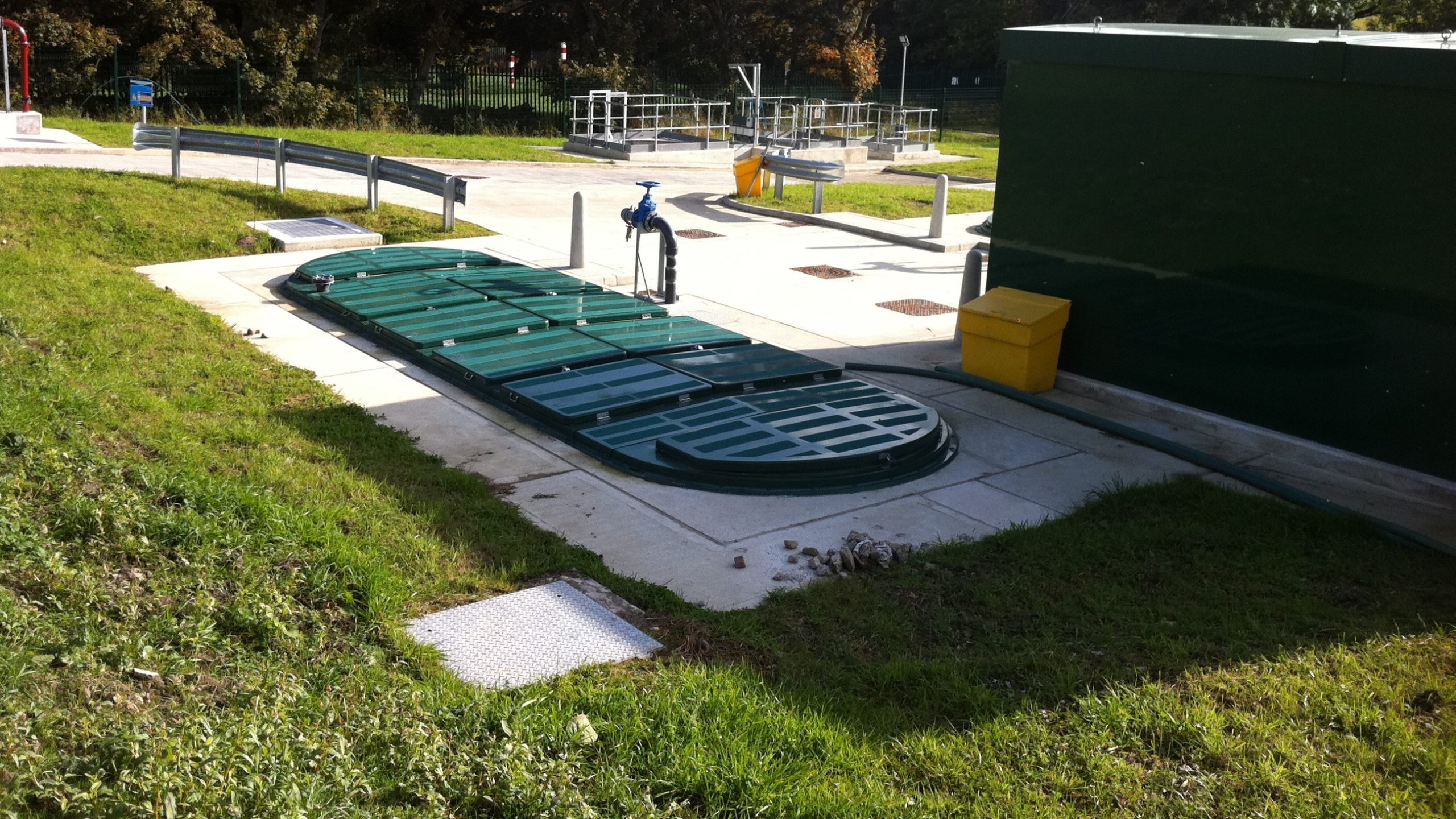 Example of submerged Hybrid SAF units at a WwTP 