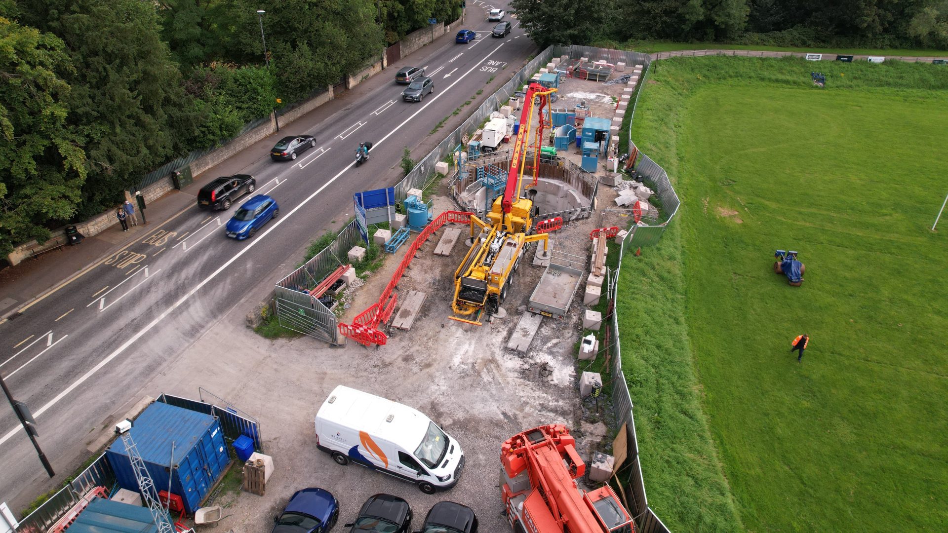 A 100,000-litre storm tank, similar to the one completed in Lambridge (pictured) earlier this year, will be constructed below ground in Fox Hill, in the south of the city