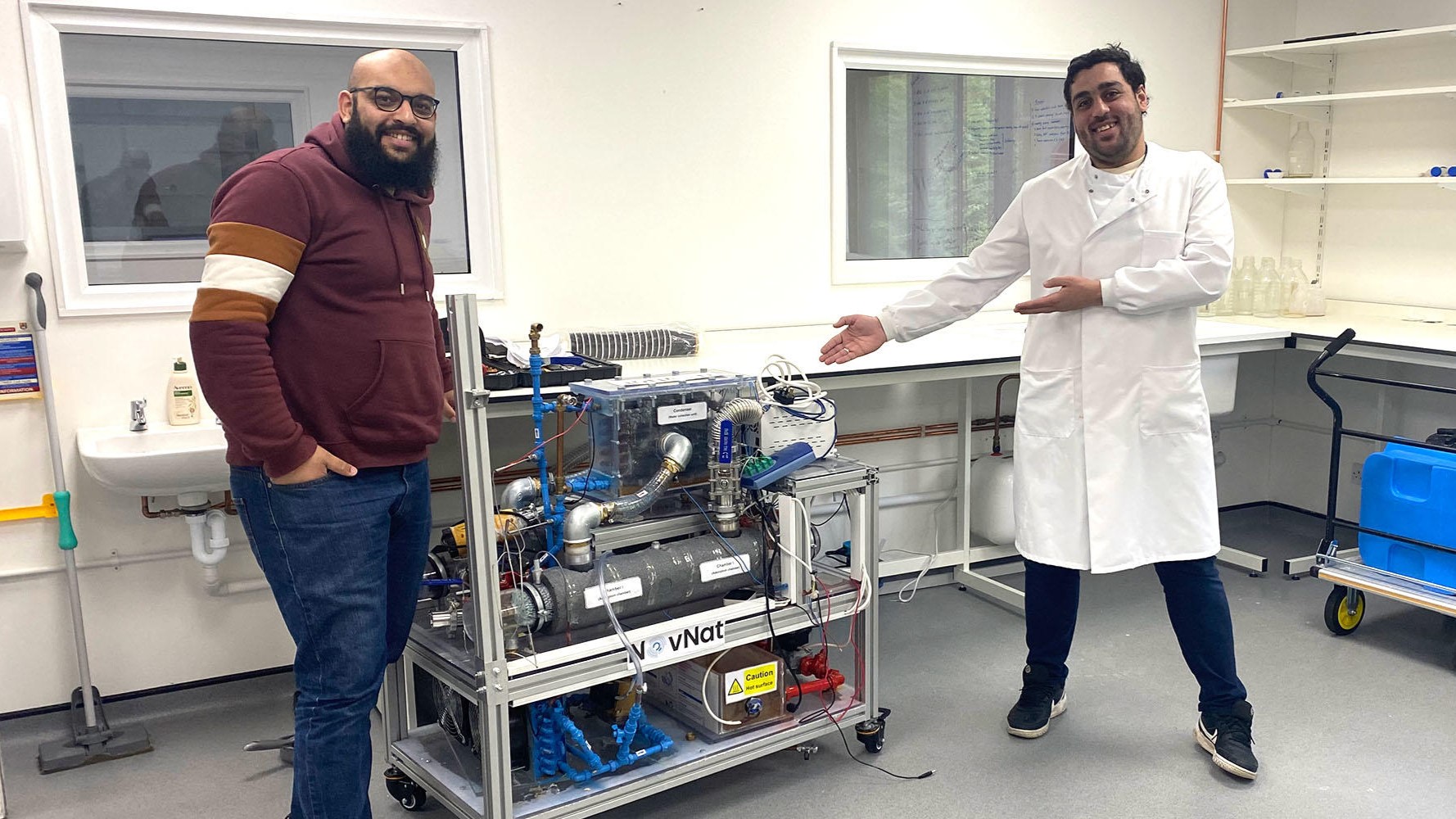 Members of the NovNat tech team move equipment into their new space at Birmingham Research Park.