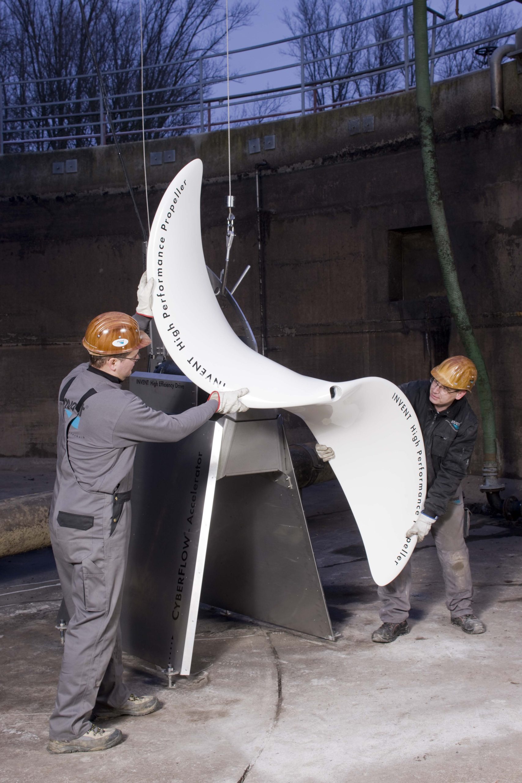 CYBERFLOWR-Accelerator installation in a WWTP in Germany 