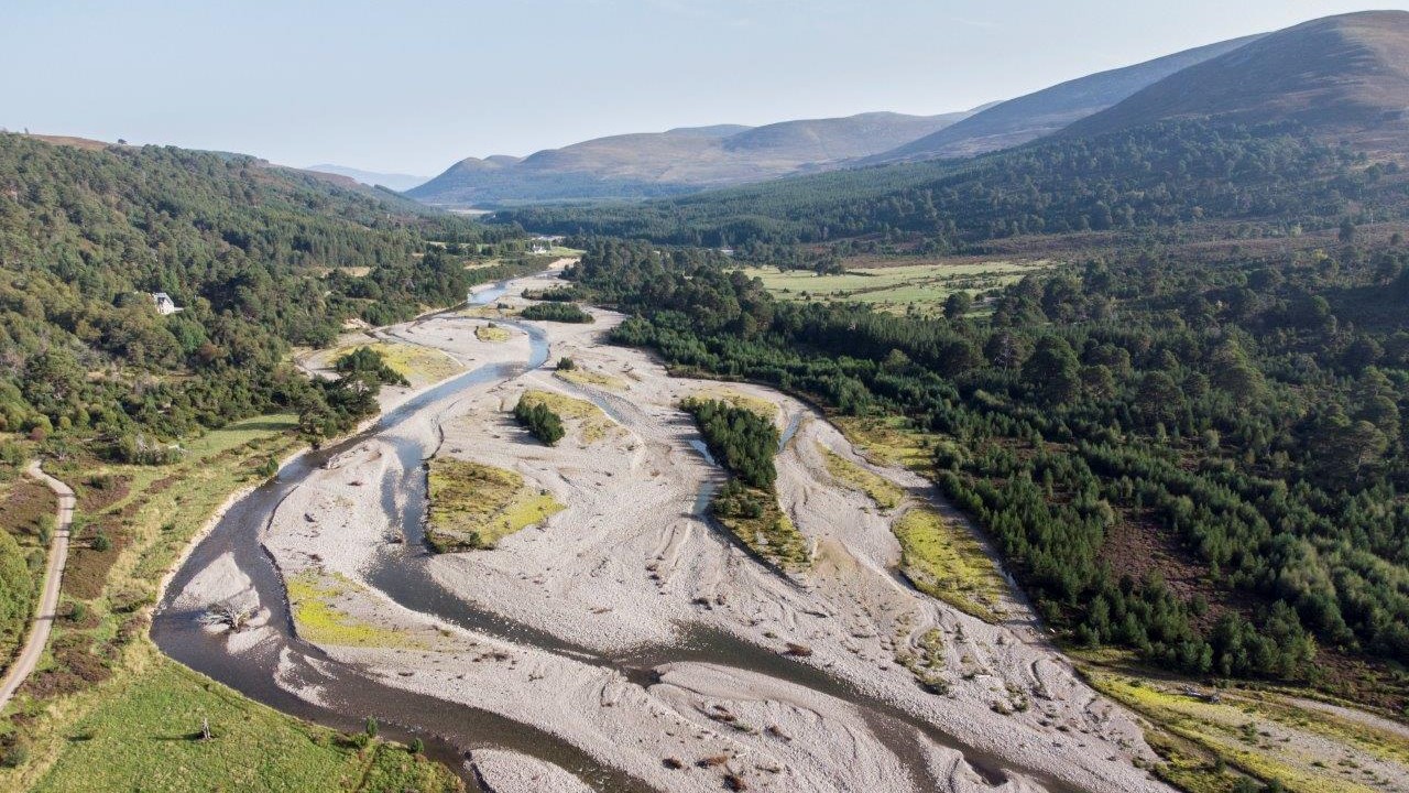 Scottish river in low flow. Photo by Paul Glendell