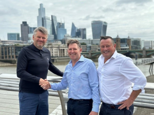 Left to right: Duncan Kirk, CEO, ROAR B2B, Marcus Pattison, Managing Director, ILM Exhibitions & Rob Mowat, Managing Director – Environment, ROAR B2B.