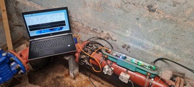 Atmos’ single ended leak detection solution during a trial