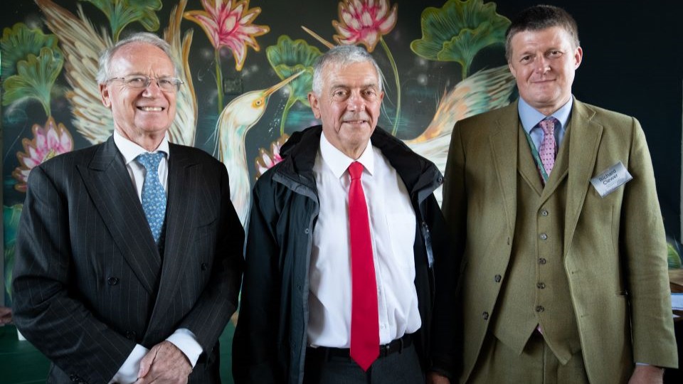 From left, Alan Lovell, Chair of the Environment Agency, Cllr John Wells of Salisbury City Council and Cllr Richard Clewer, Leader of Wiltshire Council