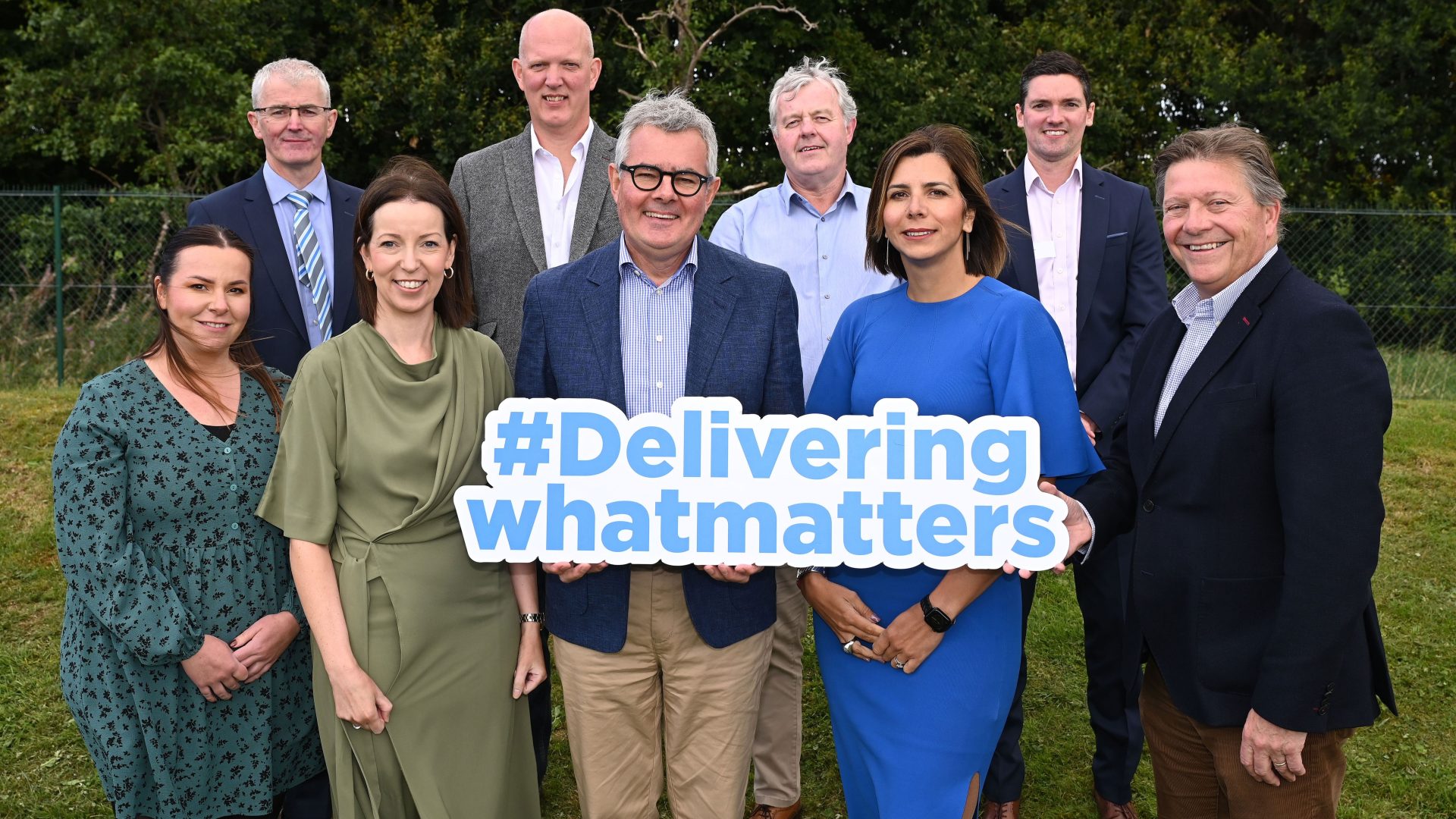 Back row (L-R) Brendan Kelly, Barry Nay, Peter Ferguson and Ross Calder – all NI Water Front row (L-R) Michelle Denvir, Roisin Connor, Gary Curran, Tzvetelina Bogoina, and Mark Mitchell – all NI Water