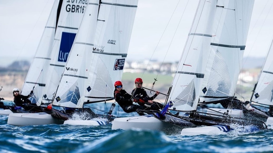 Teen Sailor Eliza and crew-mate Will 