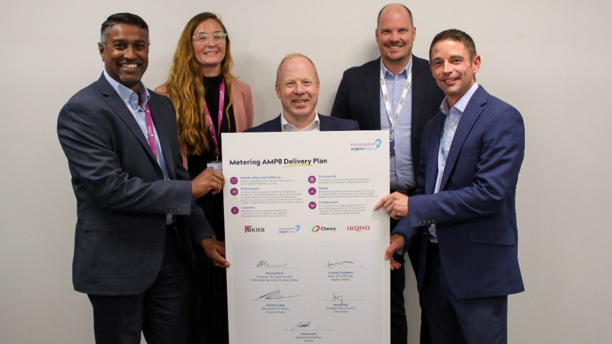 Anglian Water announces partners to complete smart meter roll out