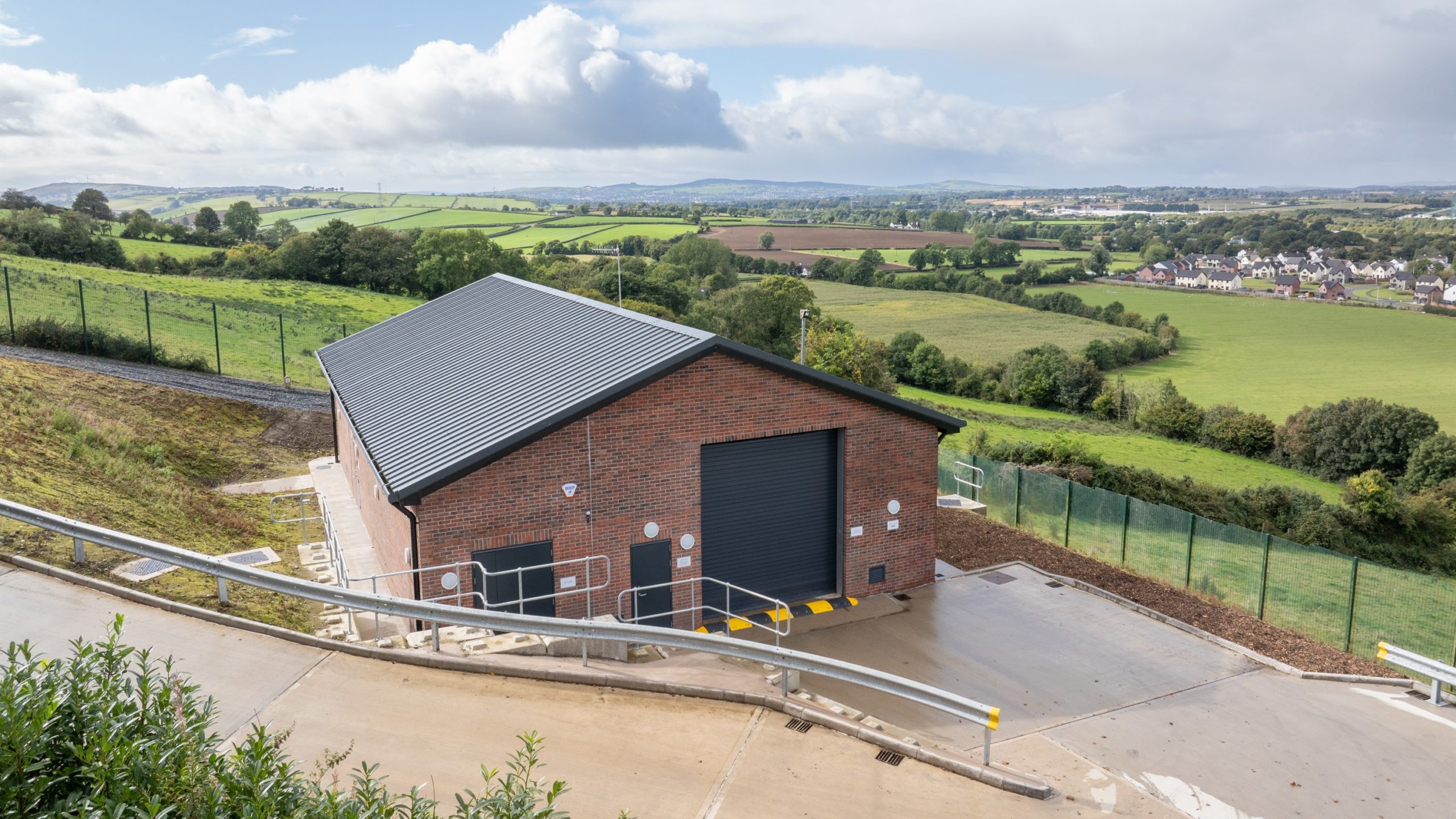 Aerial view of the new Avish Water Pumping Station.