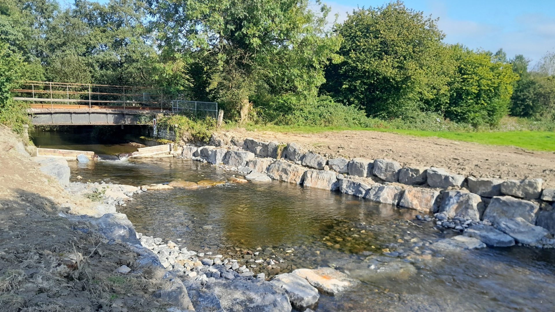 New fish passage on the Afon Dulais