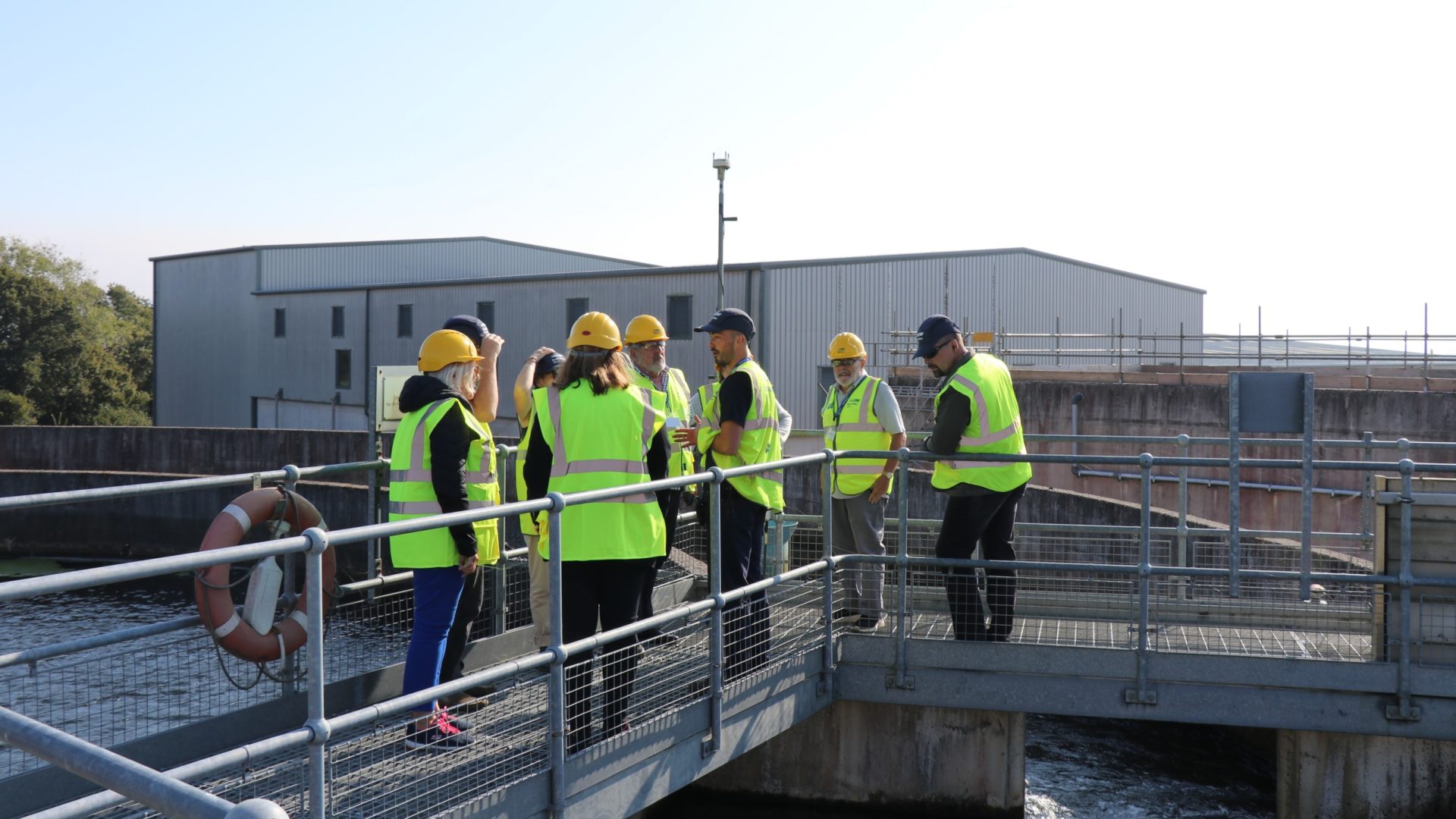 Customer tour of Mayflower treatment works