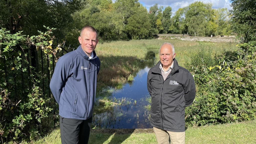 Paul Cannaby Director of Civil Engineering at Pick Everard with Paul Roper Head of Project Funding Delivery at Lee Valley Regional Park Authority.