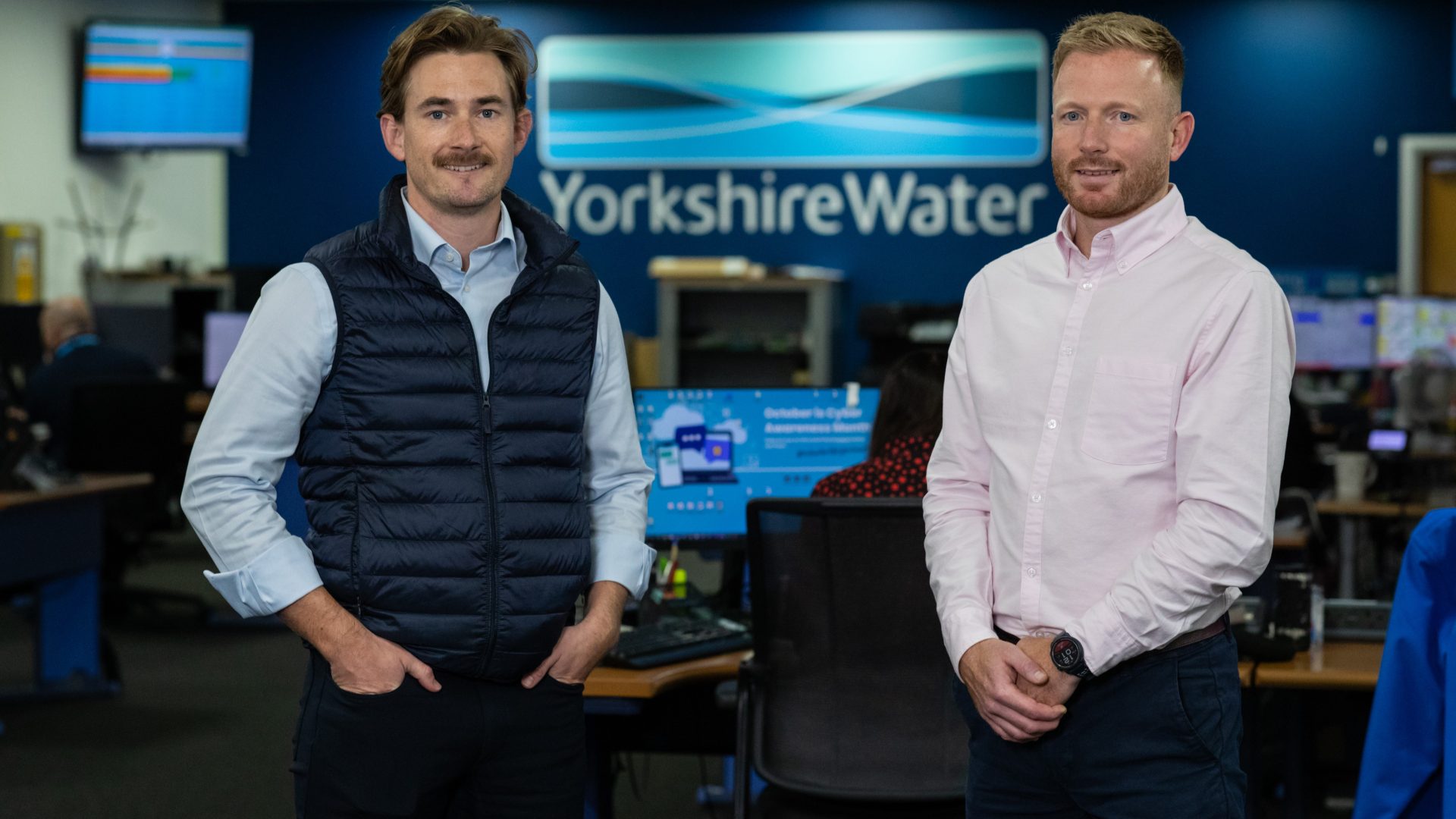 L-R Adam Johnson, CEO Water Direct and Tom Carter, Manager of Emergency Preparedness and Response from Yorkshire Water