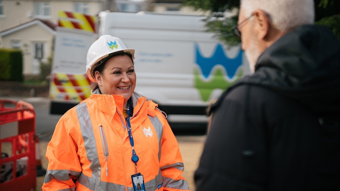 Welsh Water worker