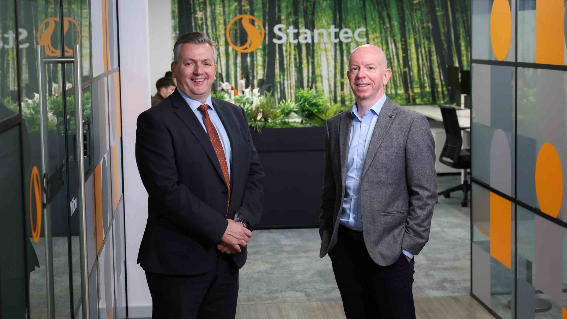 Simon Dickson and David Wright, Belfast office opening