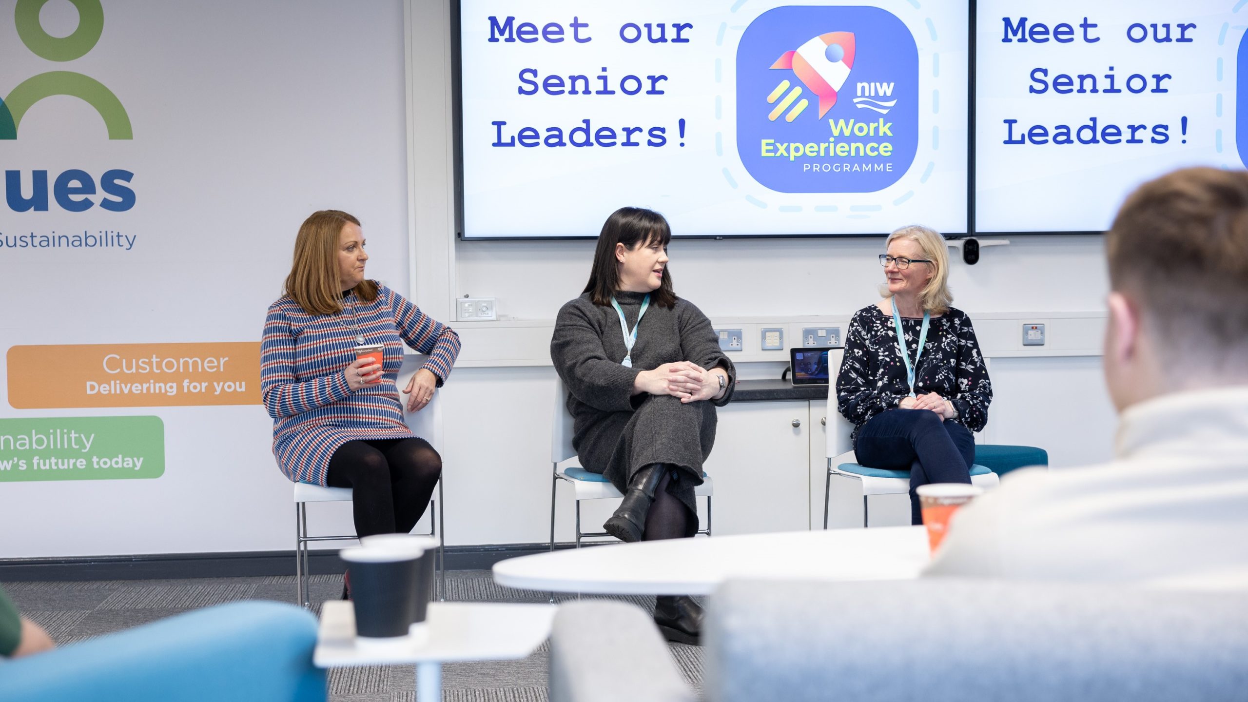 Angela Halpenny, NI Water Head of Environmental Regulation, Helen Devlin, NI Water Head of HR Operations and Karen Topping, NI Water Analytical Services Manager.