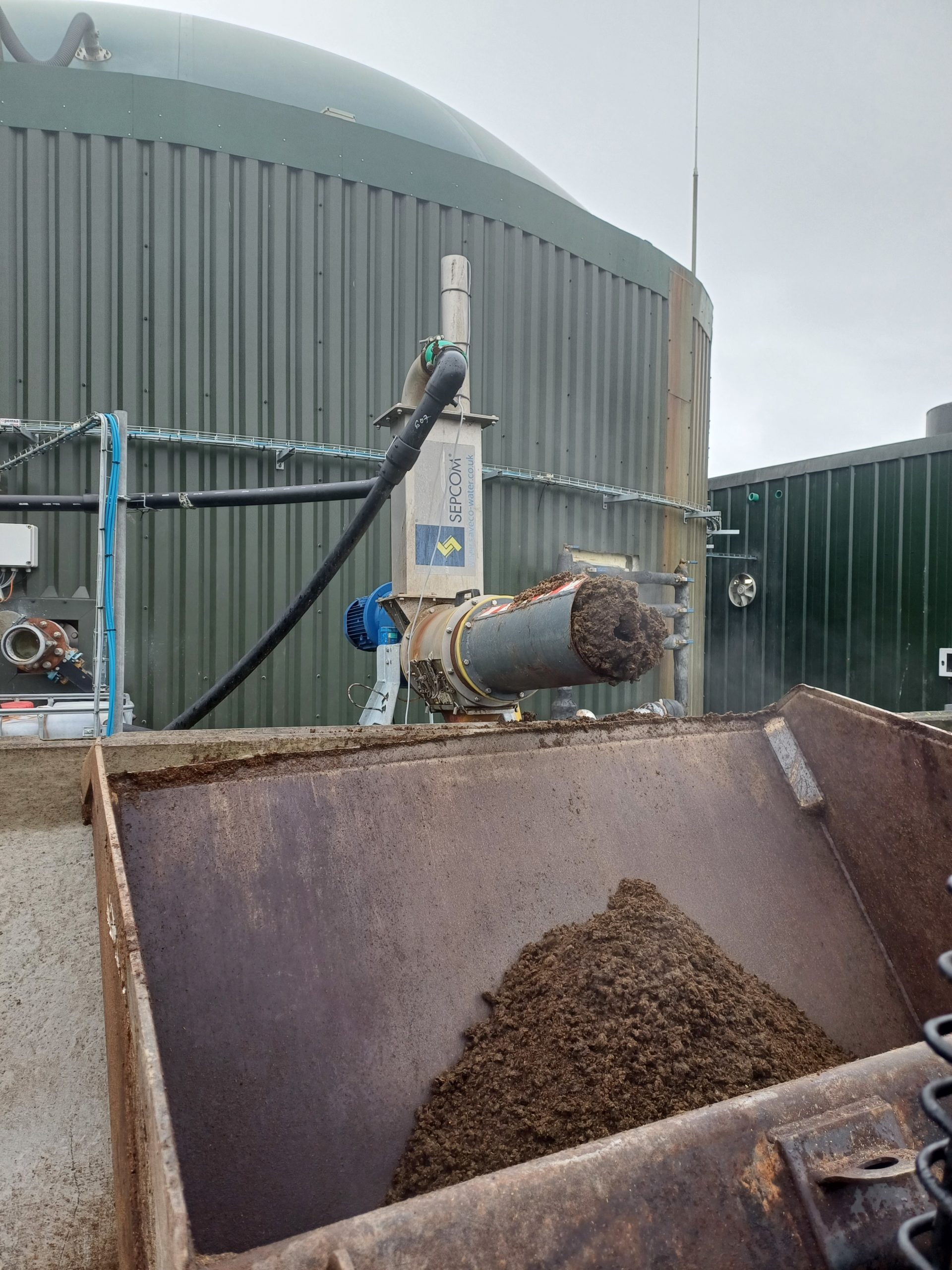 The biogas process at Hendwr helps provide natural fertiliser for crops and soil regeneration