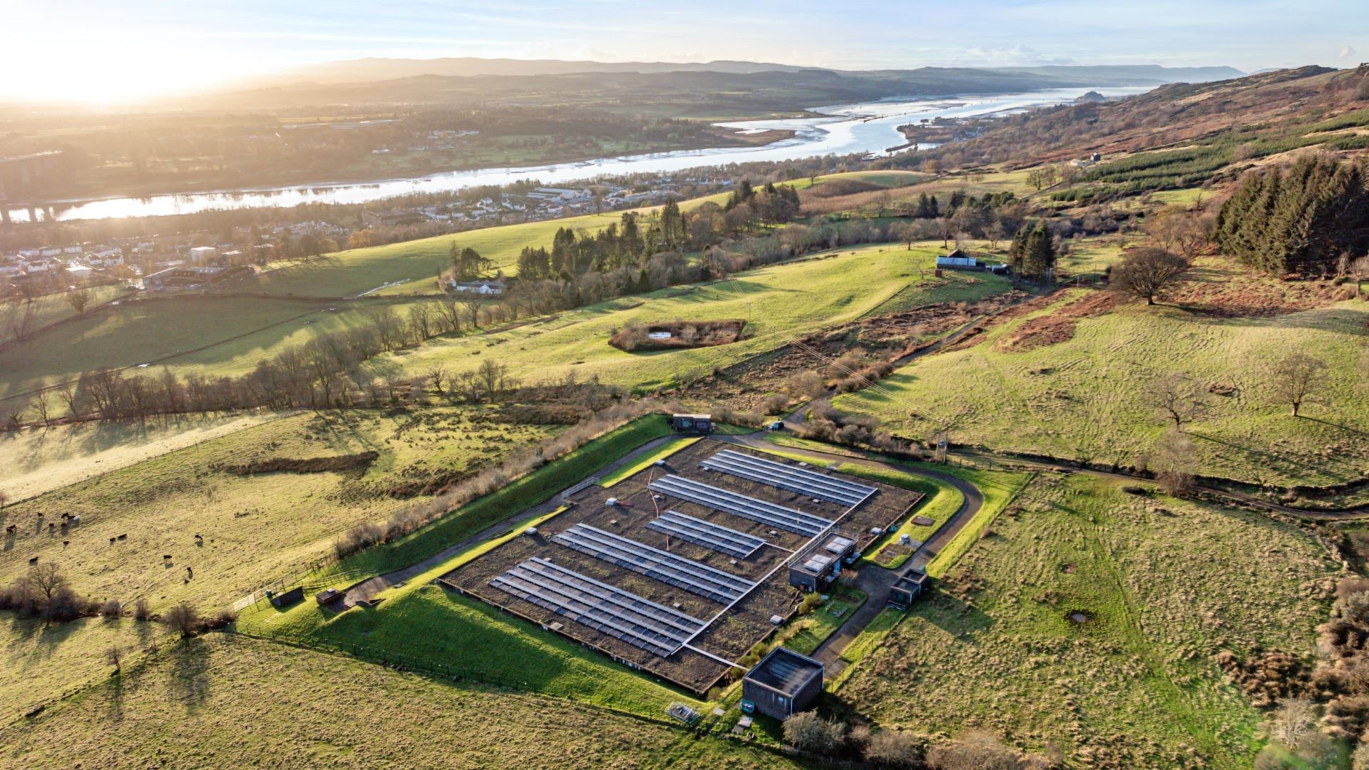 Old Kilpatrick - aerial view of solar scheme